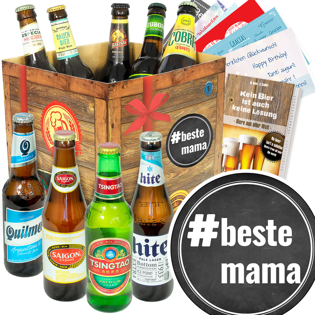 #BesteMama | 9x Bier aus aller Welt | Geschenk Set