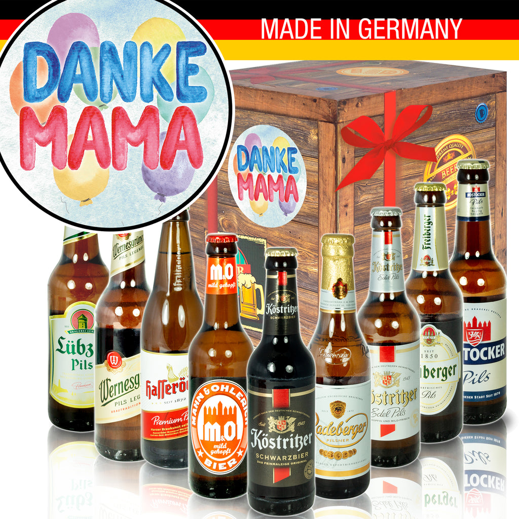 Danke Mama | 9 Spezialitäten Ostdeutsche Biere | Probierpaket