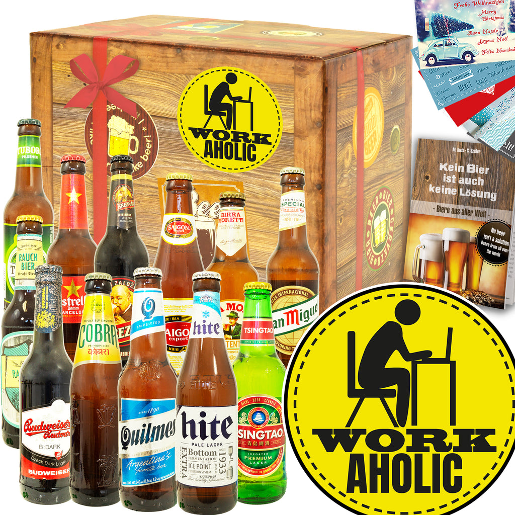 Workoholic | 12 Flaschen Bierweltreise | Geschenkidee