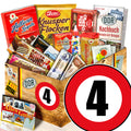 Zahl 4 - Süßigkeiten Set DDR L - monatsgeschenke.de
