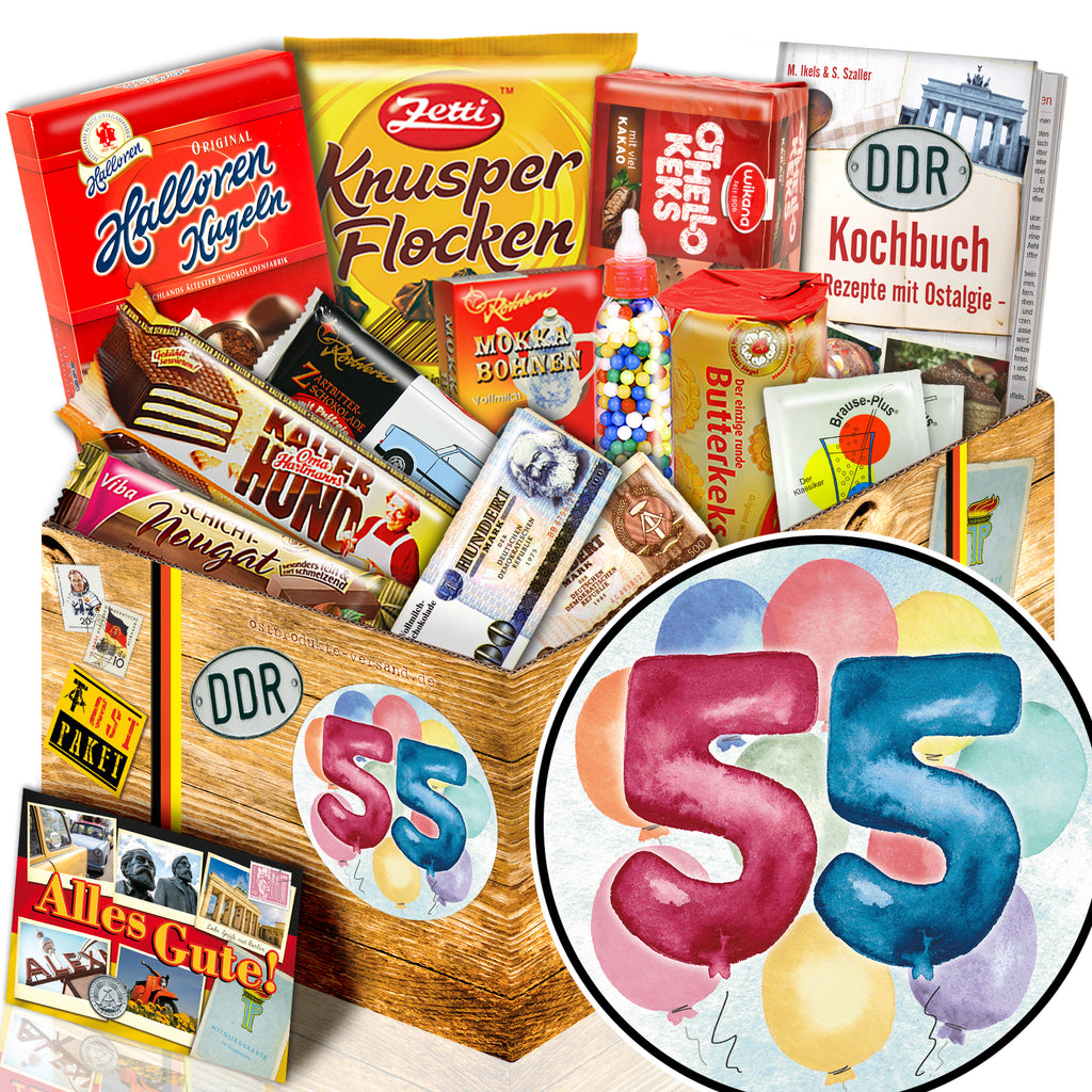 Zahl 55 - Süßigkeiten Set DDR L