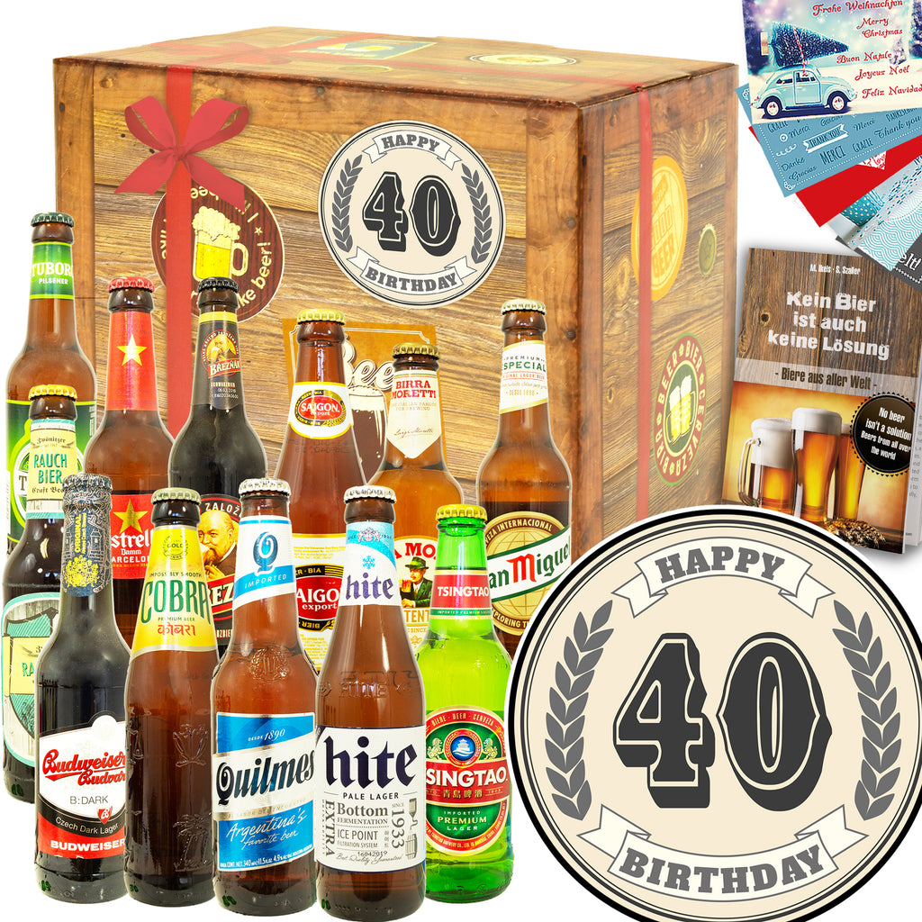 40. Geburtstag | 12x Bierweltreise | Geschenkidee