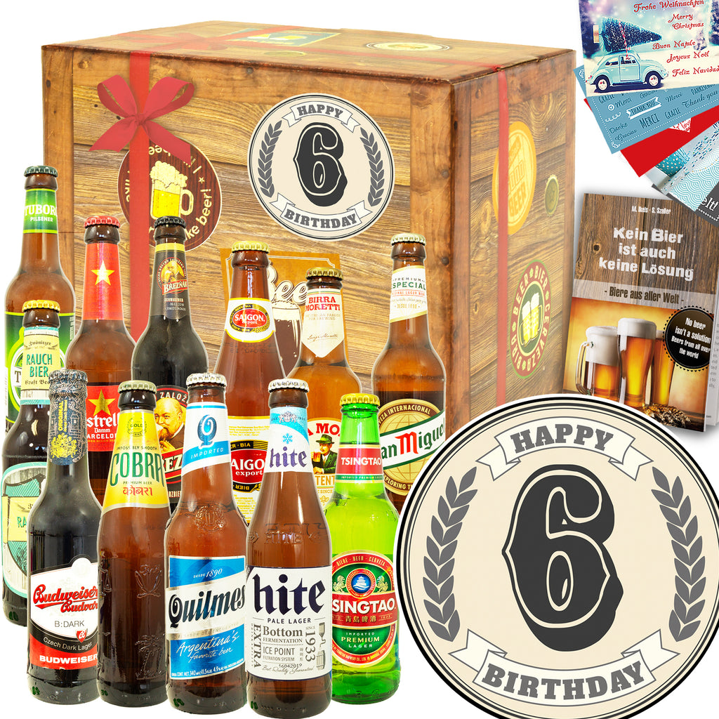 Geburtstag 6 | 12x Biere der Welt | Paket