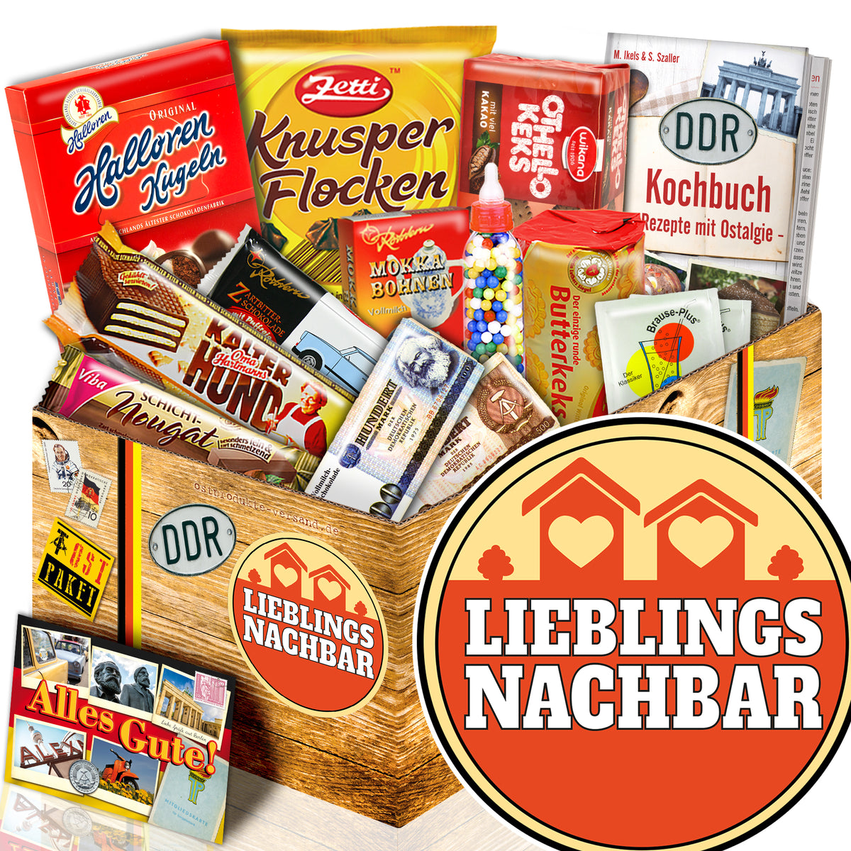 Lieblingsnachbar - Süßigkeiten Set DDR L
