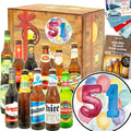 Geburtstag 51 | 12 Flaschen Bier aus aller Welt | Paket