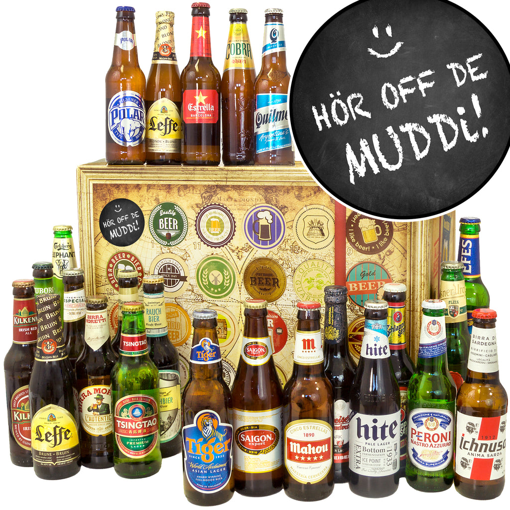 Hör off de Muddi | 24 Biersorten Bier Weltreise | Paket