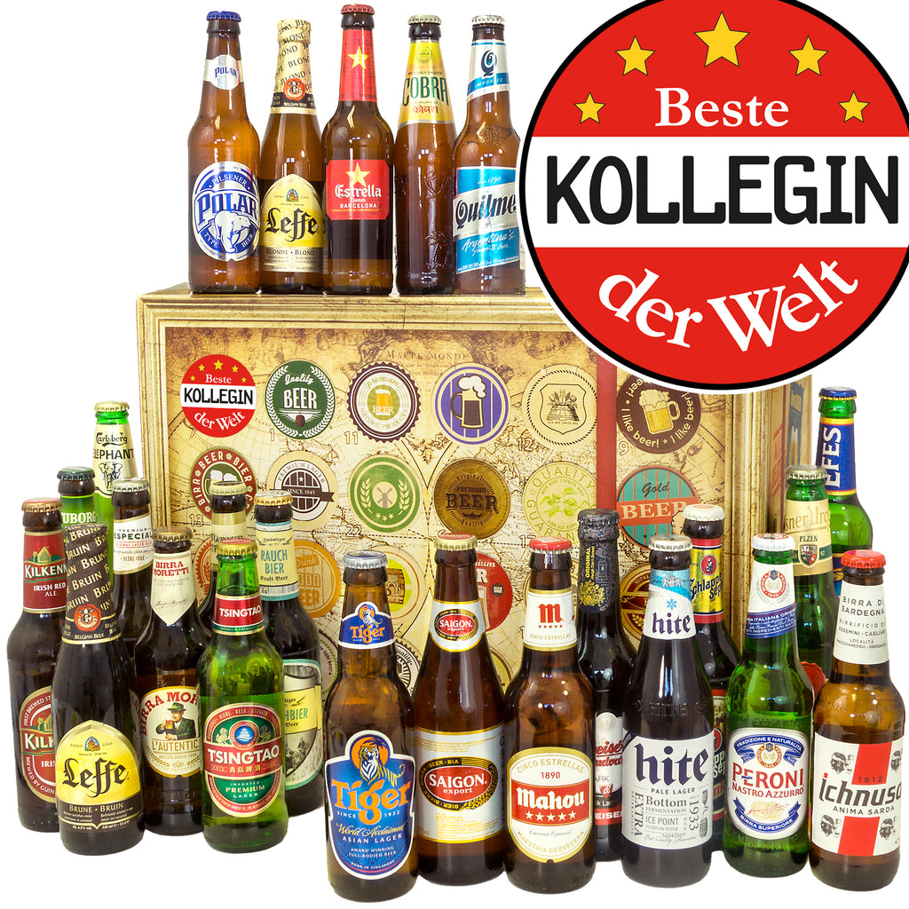 Beste Kollegin | 24 Biersorten Bierweltreise | Biertasting