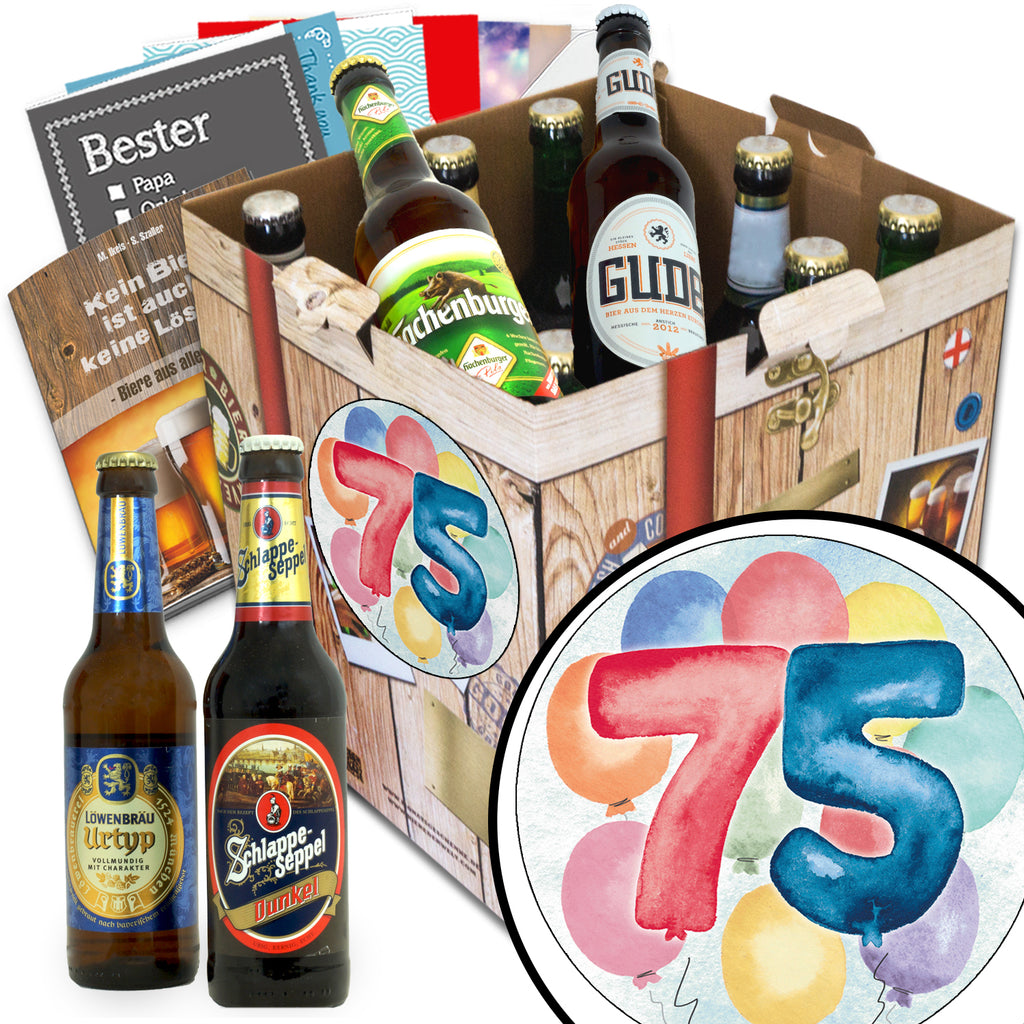 Geburtstag 75 | 9 Spezialitäten Biere Deutschland | Bierset