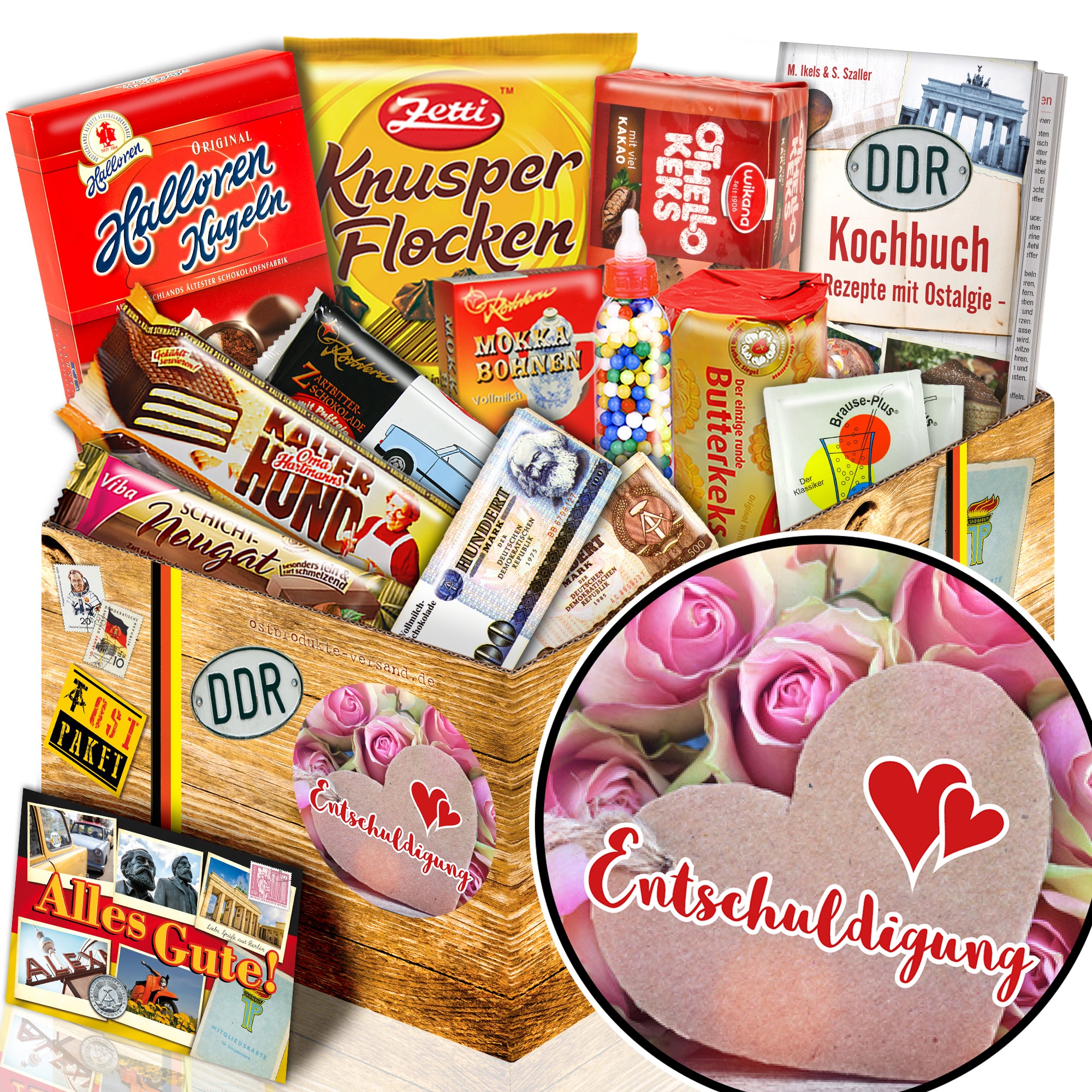Entschuldigung - Süßigkeiten Set DDR L - monatsgeschenke.de