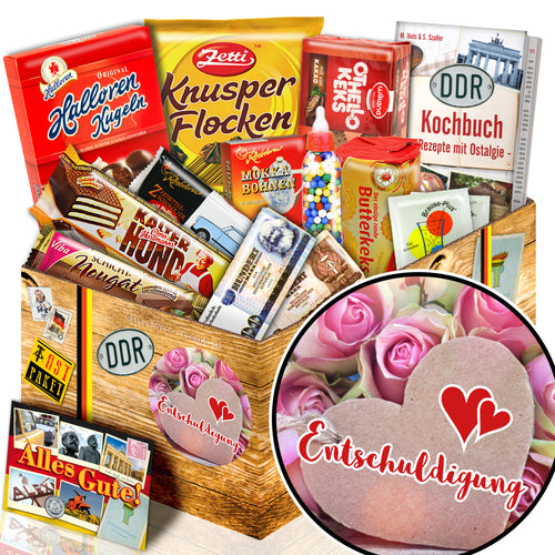 Entschuldigung - Süßigkeiten Set DDR L - monatsgeschenke.de
