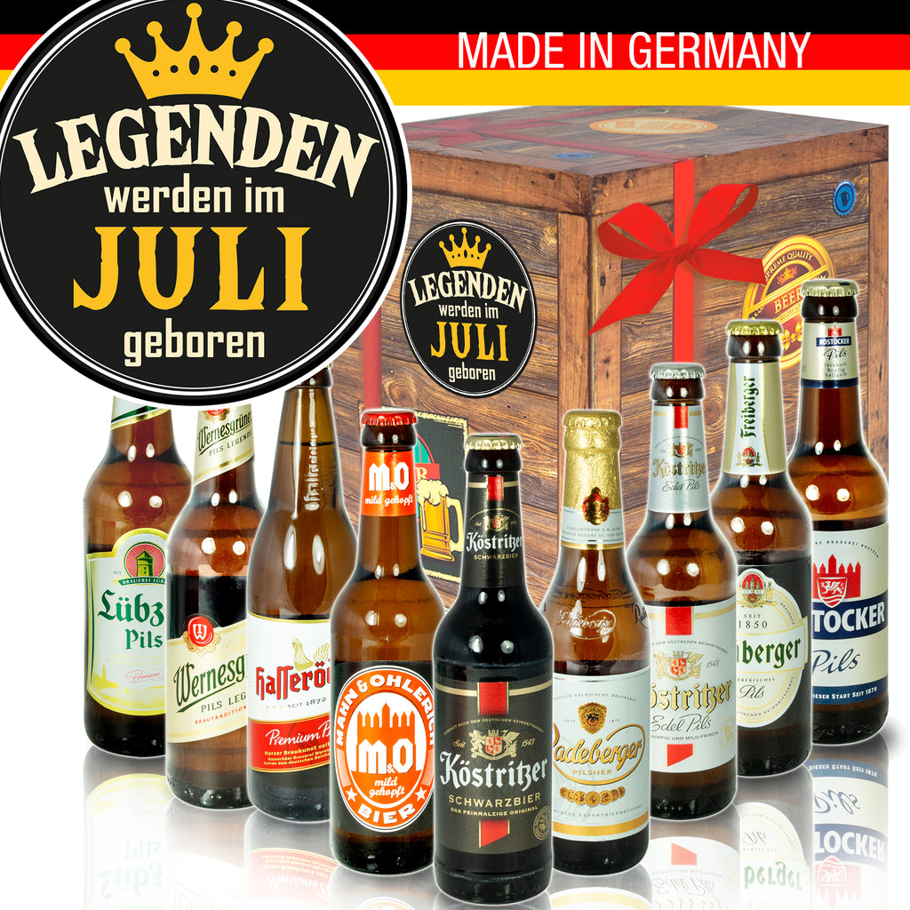 Juli | 9x Biere Ostdeutsch | Bier Geschenk