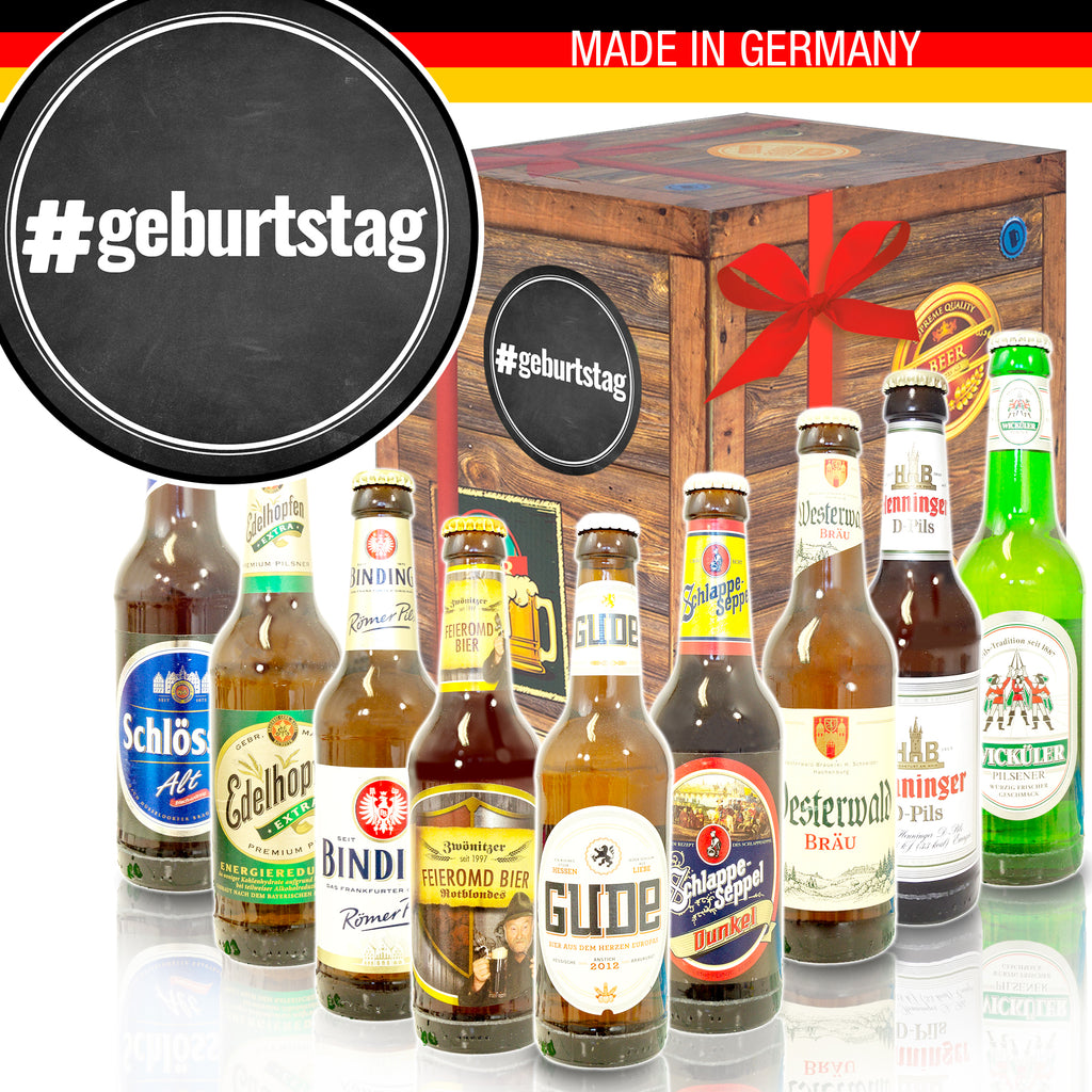 #geburtstag | 9 Spezialitäten Biere Deutschland | Paket