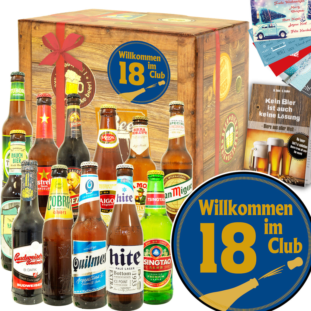 Wilkommen im Club 18 | 12x Bierweltreise | Bierverkostung