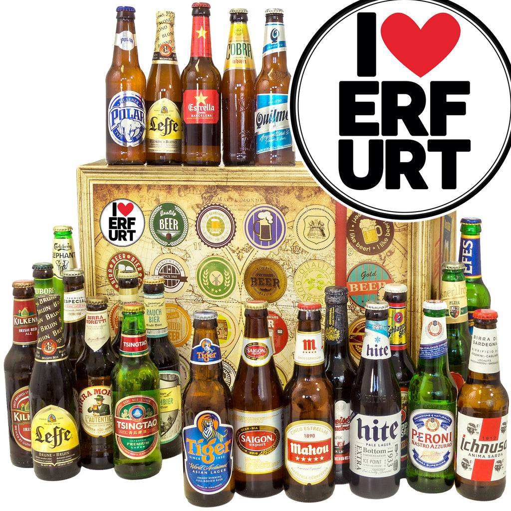 I love Erfurt | 24x Bier Weltreise | Bier Geschenk