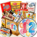 Zahl 12 - Süßigkeiten Set DDR L - monatsgeschenke.de