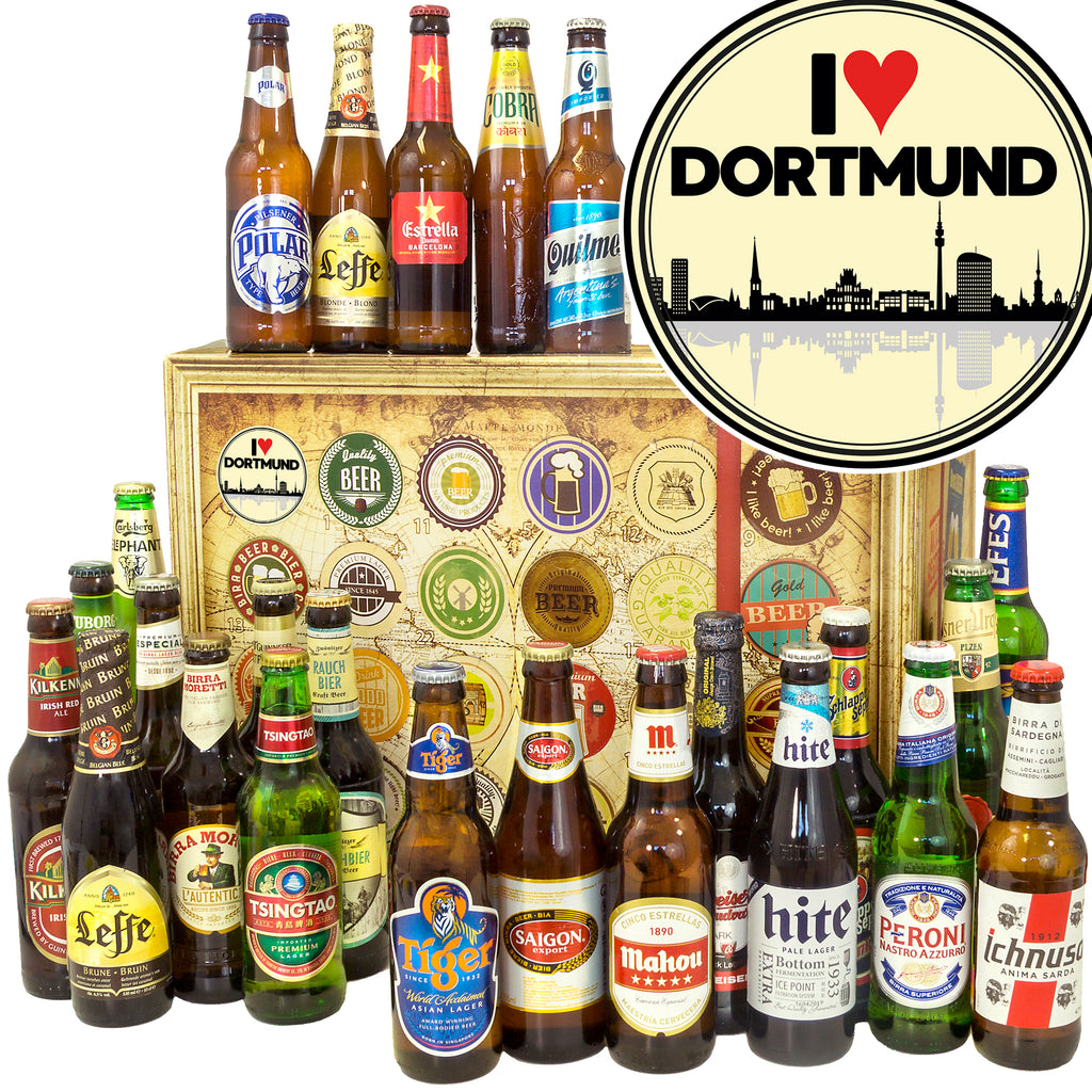 I love Dortmund | 24 Spezialitäten Bierweltreise | Probierpaket