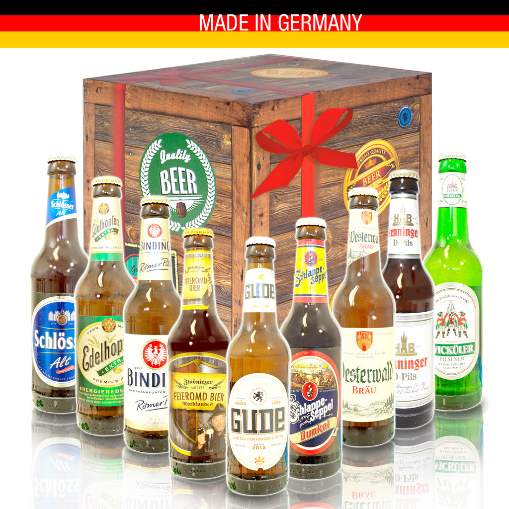 Biergeschenk | 9 Flaschen Biere aus Deutschland Geschenkset