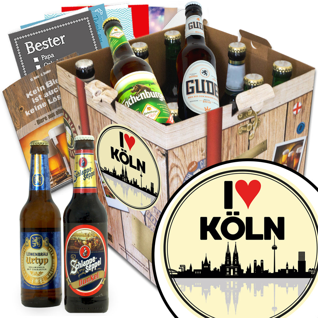 I love Köln | 9x Deutsche Biere | Bierbox