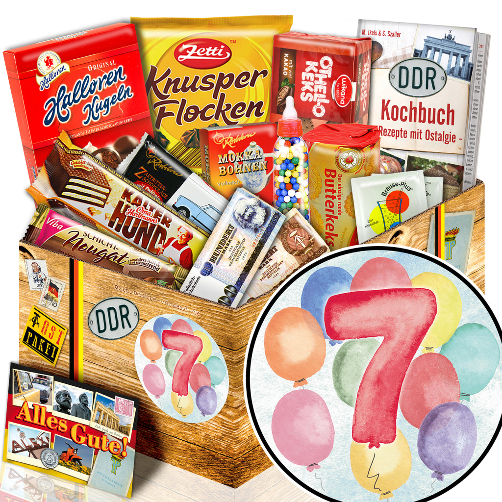 Zahl 7 - Süßigkeiten Set DDR L