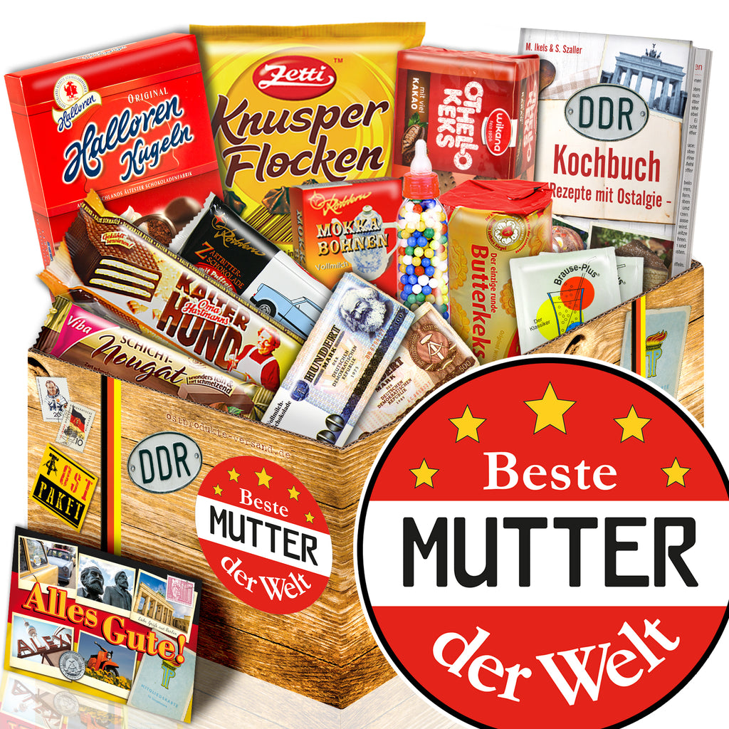 Beste Mutter der Welt - Süßigkeiten Set DDR L - monatsgeschenke.de