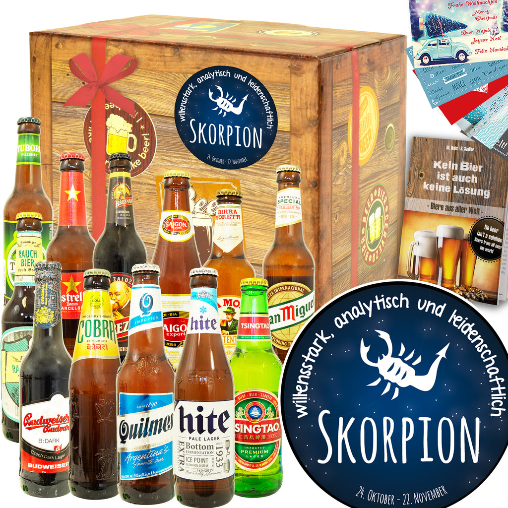 Sternzeichen Skorpion | 12 Länder Biere der Welt | Biertasting