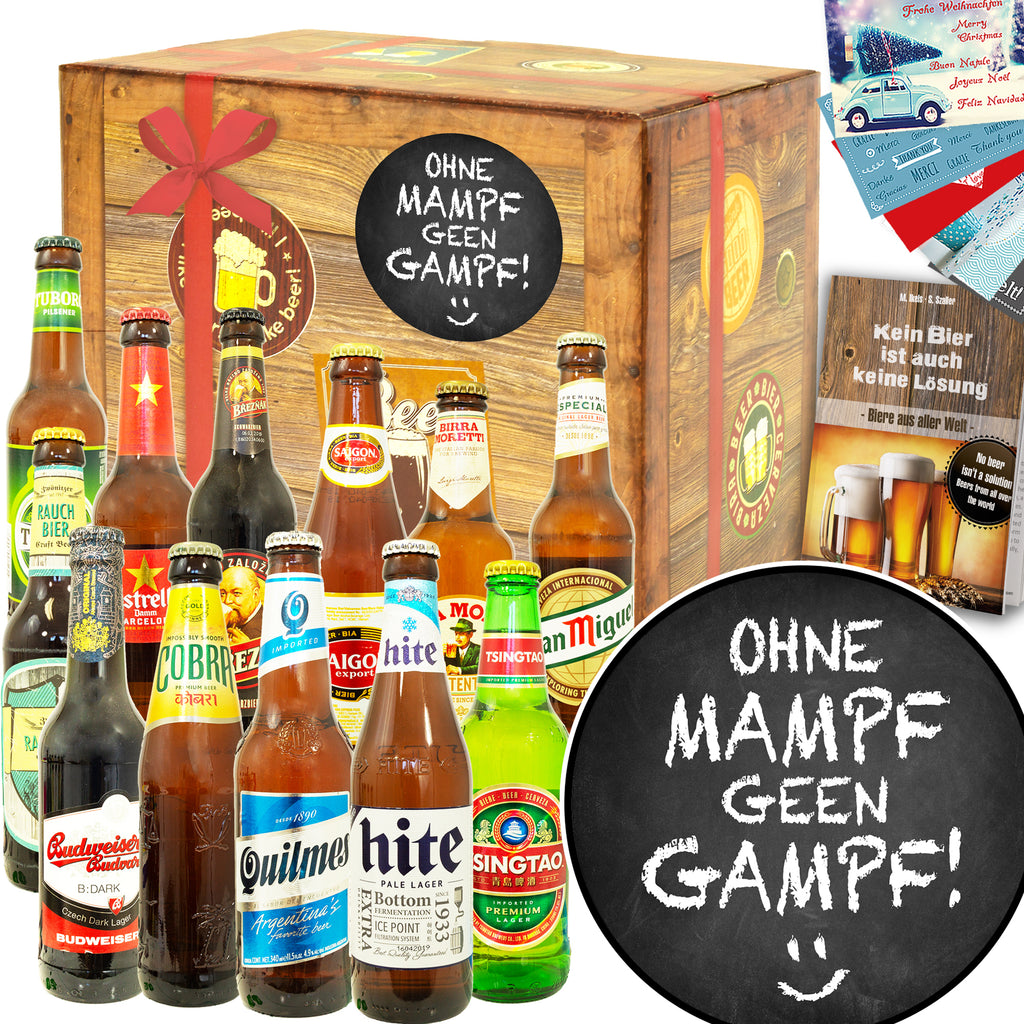 ohne mampf geen Gampf | 12 Spezialitäten Bier aus aller Welt | Bierverkostung