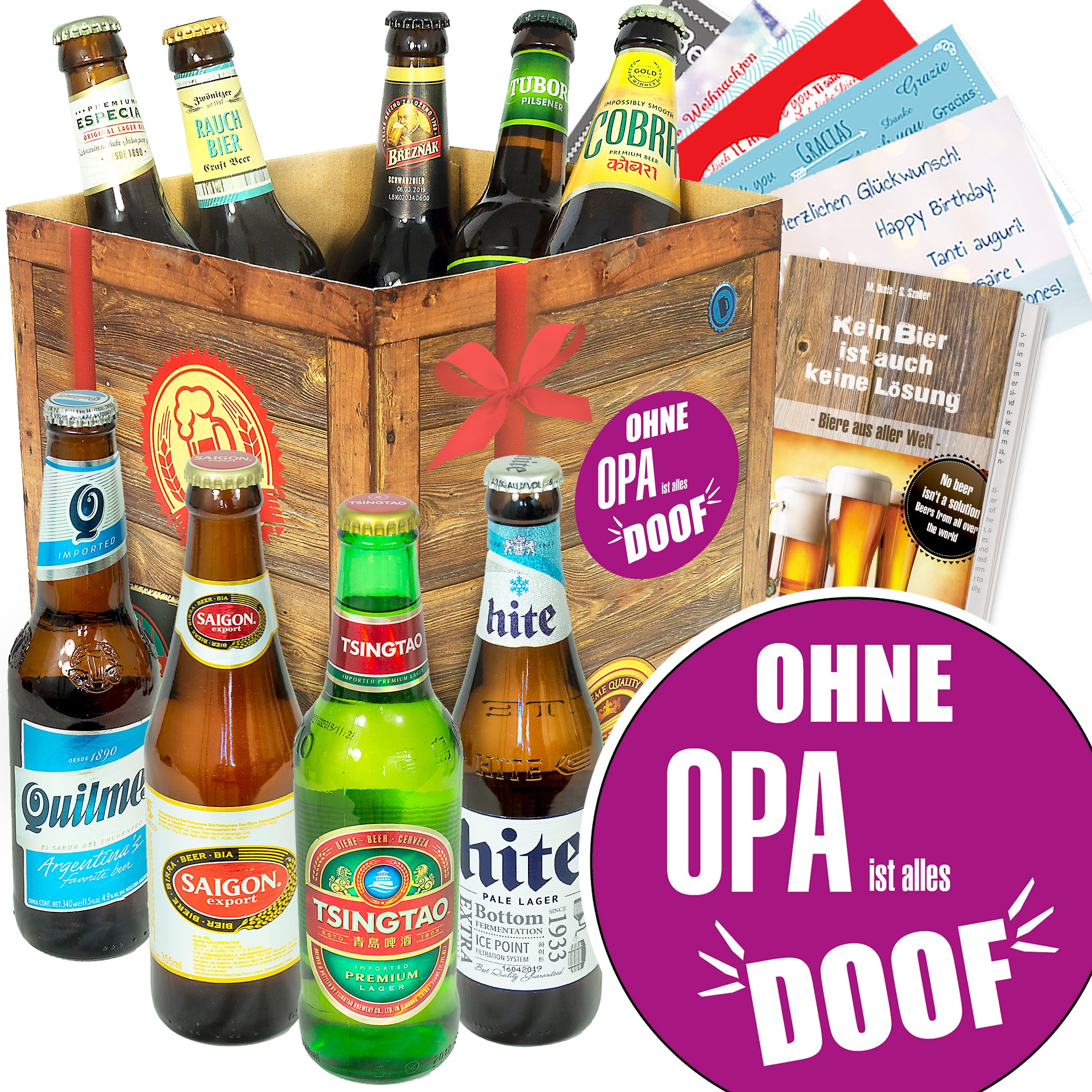 Bier Set | 9x Biere der Welt Geschenkbox