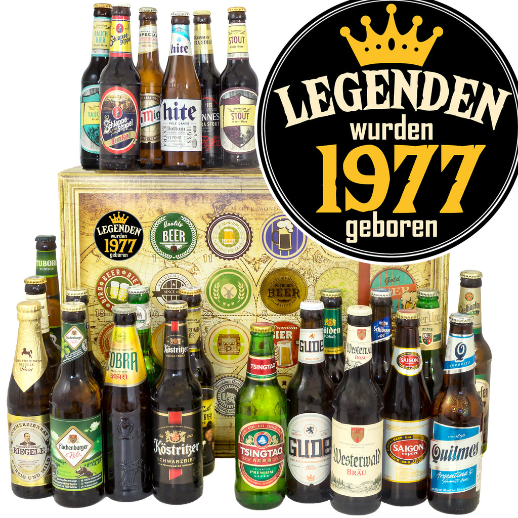Legenden 1977 | 24x Bier Bier International und Deutschland | Geschenkidee