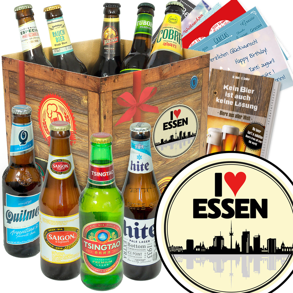 I love Essen | 9 Spezialitäten Biere der Welt | Paket