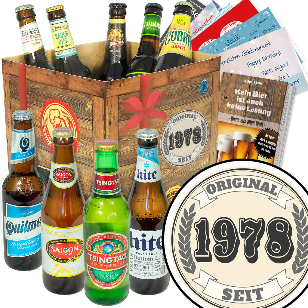 Original seit 1978 | 9x Biere aus aller Welt | Bier Geschenk
