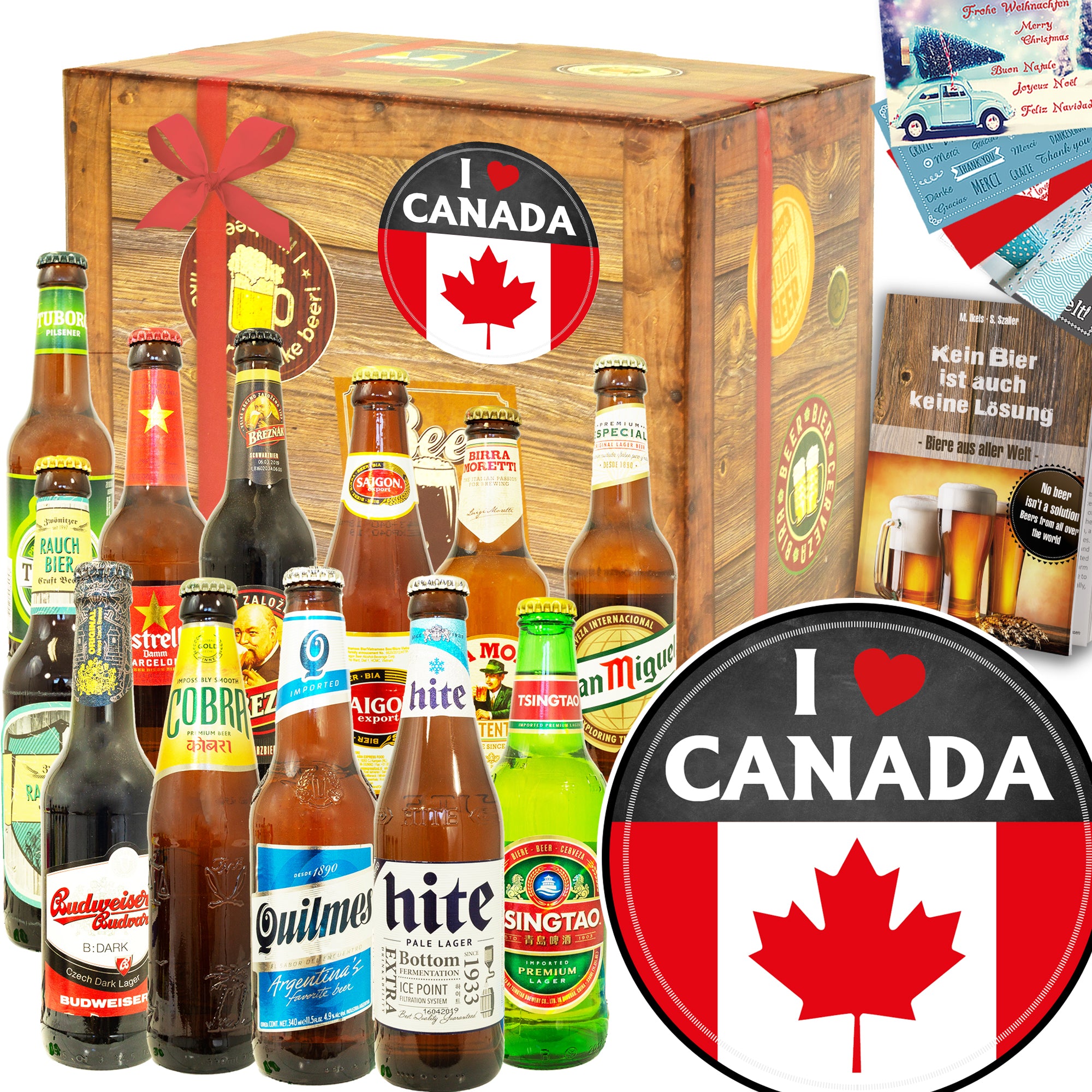 I love Canada | 12x Biere der Welt | Geschenkbox