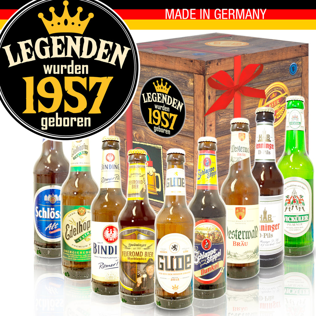 Legenden 1957 | 9 Spezialitäten Bier Deutschlandreise | Biergeschenk