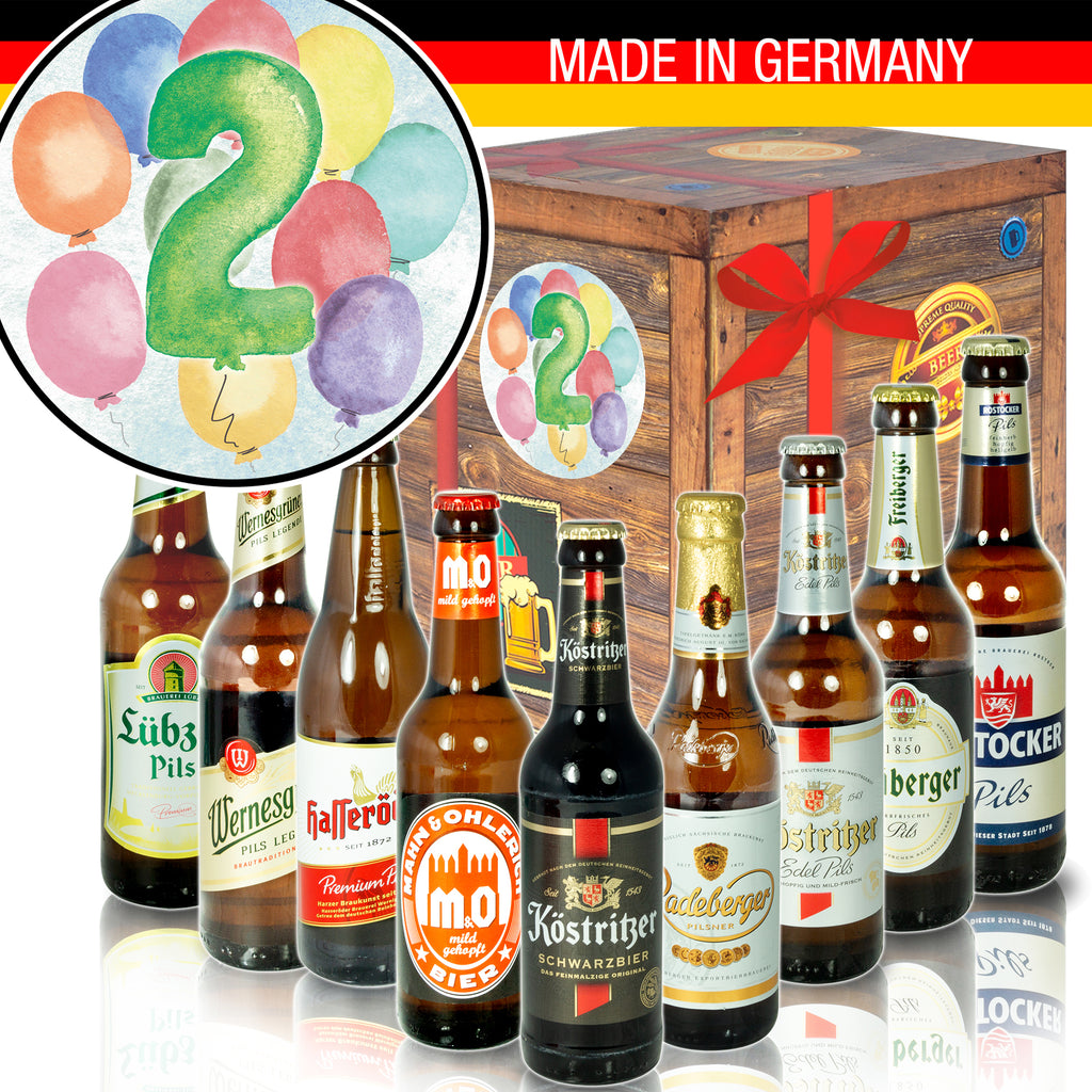 Hochzeitstag 2 | 9x Bier Biere aus Ostdeutschland | Bierbox