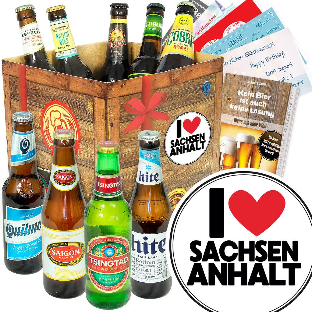 I Love Sachsen-Anhalt | 9x Bier International | Geschenkidee