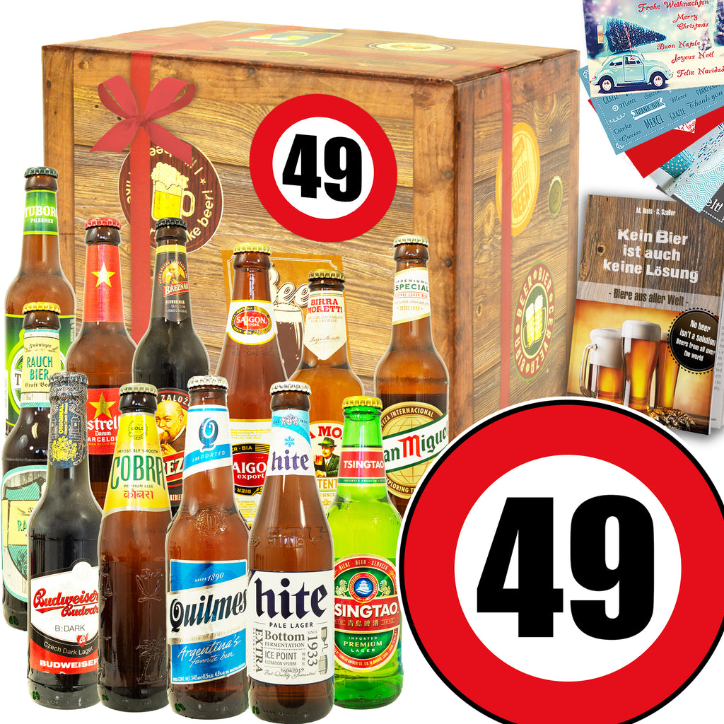 Zahl 49 | 12 Spezialitäten Bier aus aller Welt | Geschenkpaket