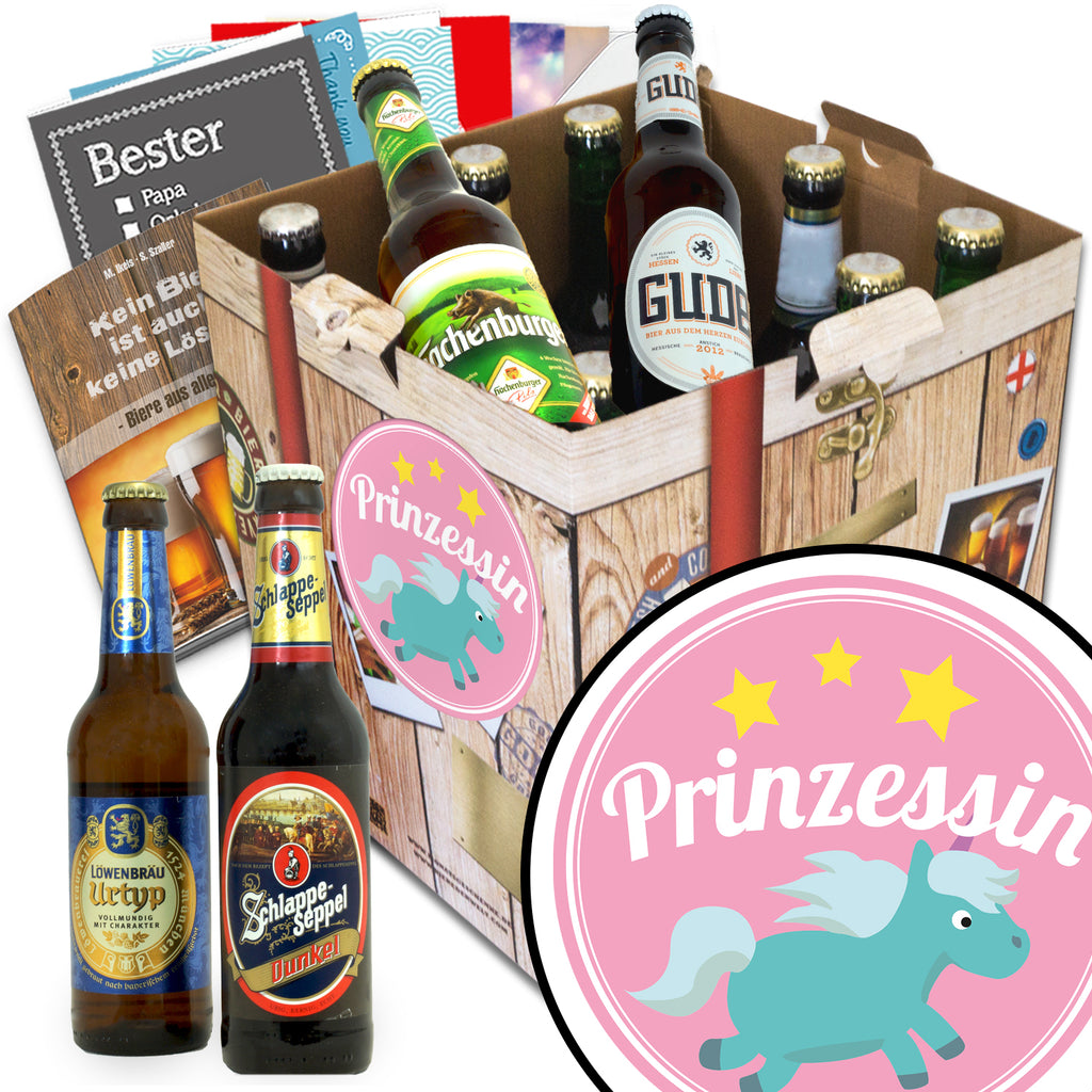 Prinzessin | 9 Flaschen Bier Deutschlandreise | Geschenkpaket