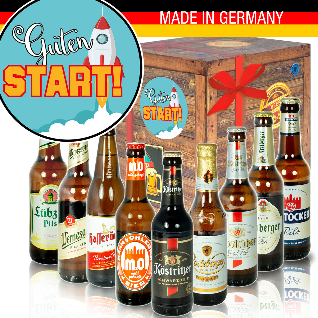 Guten Start | 9 Biersorten Biere Ostdeutsch | Geschenkkorb