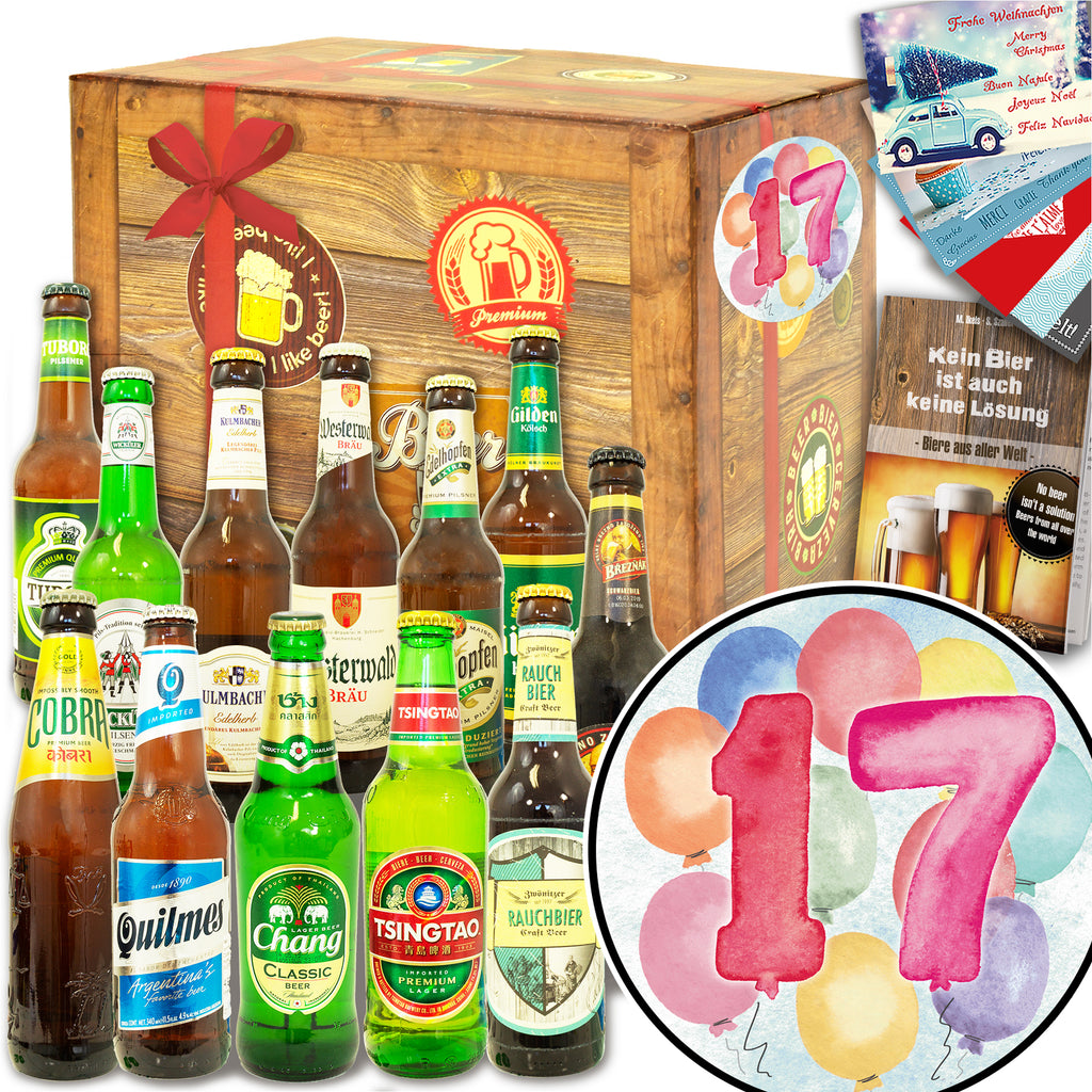 Hochzeitstag 17 | 12x Biere Welt und Deutschland | Bierpaket