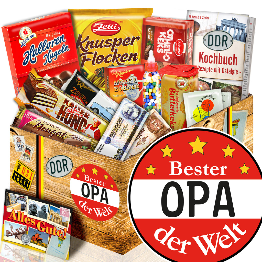 Bester Opa - Süßigkeiten Set DDR L - monatsgeschenke.de