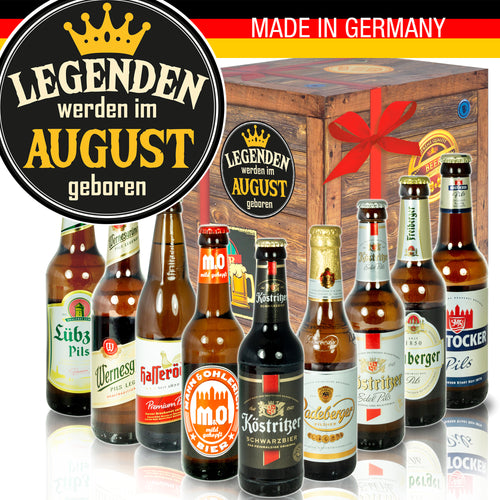 August | 9 Spezialitäten Biere aus Ostdeutschland | Bierpaket