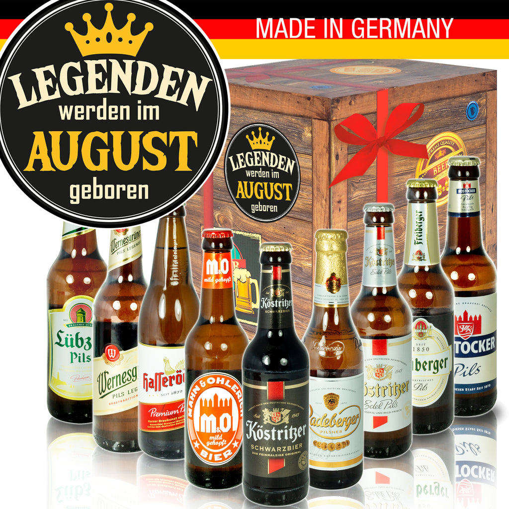 August | 9 Spezialitäten Biere aus Ostdeutschland | Bierpaket