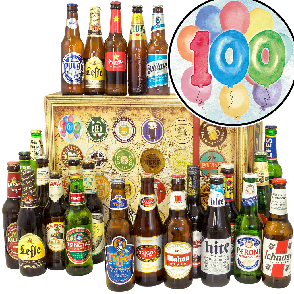 Geburtstag 100 | 24x Biere aus aller Welt | Biertasting