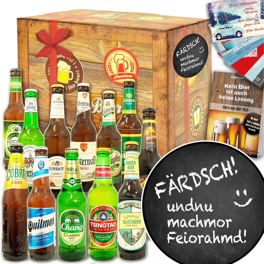 Feiorahmd | 12x Biere Welt und Deutschland | Biergeschenk