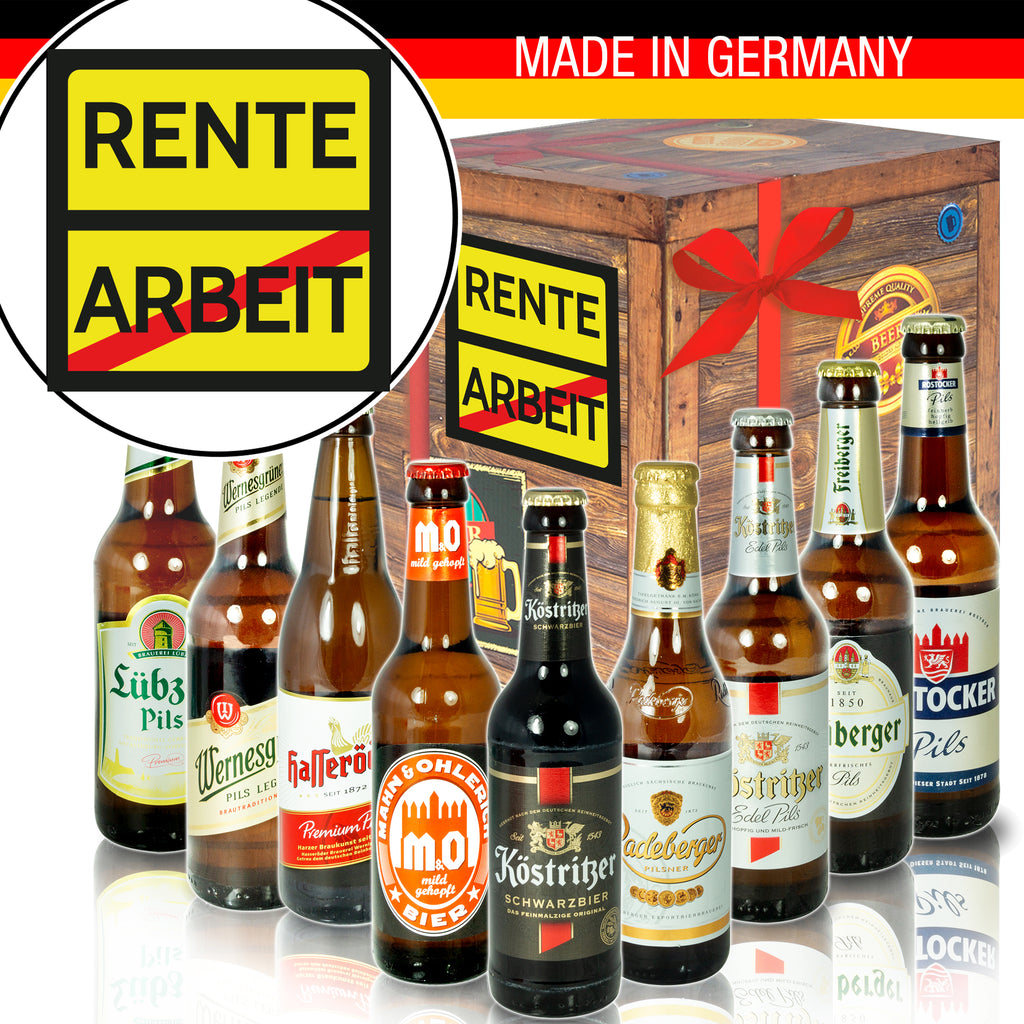 Rente | 9x Bier Biere aus Ostdeutschland | Geschenkpaket
