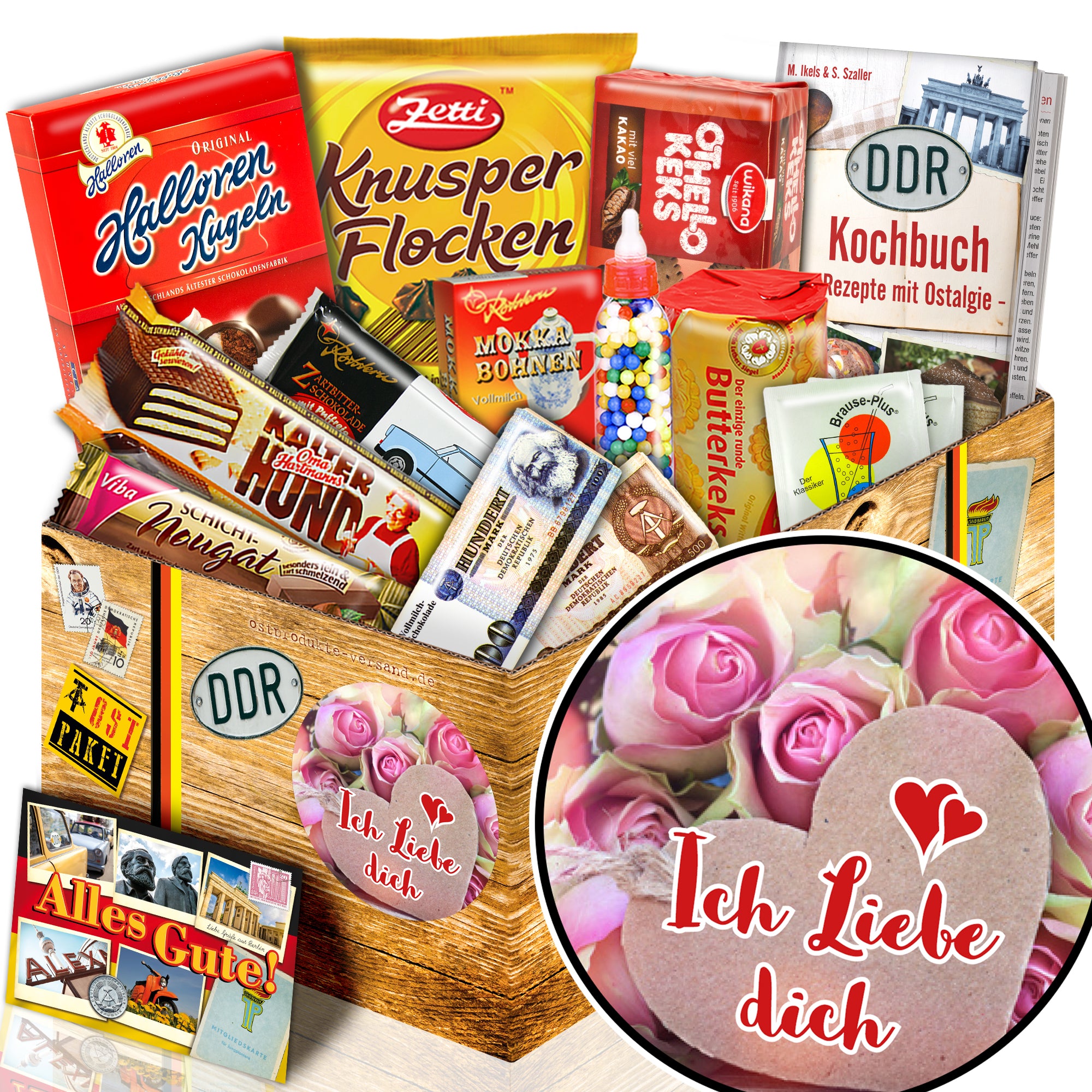 Ich liebe dich - Süßigkeiten Set DDR L