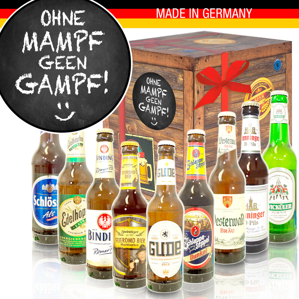 ohne mampf geen Gampf | 9 Spezialitäten Bier Deutschlandreise | Bierbox