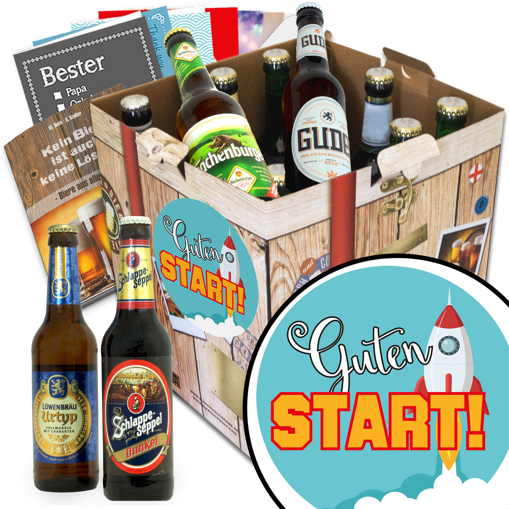 Guten Start | 9 Biersorten Deutsche Biere | Geschenkpaket