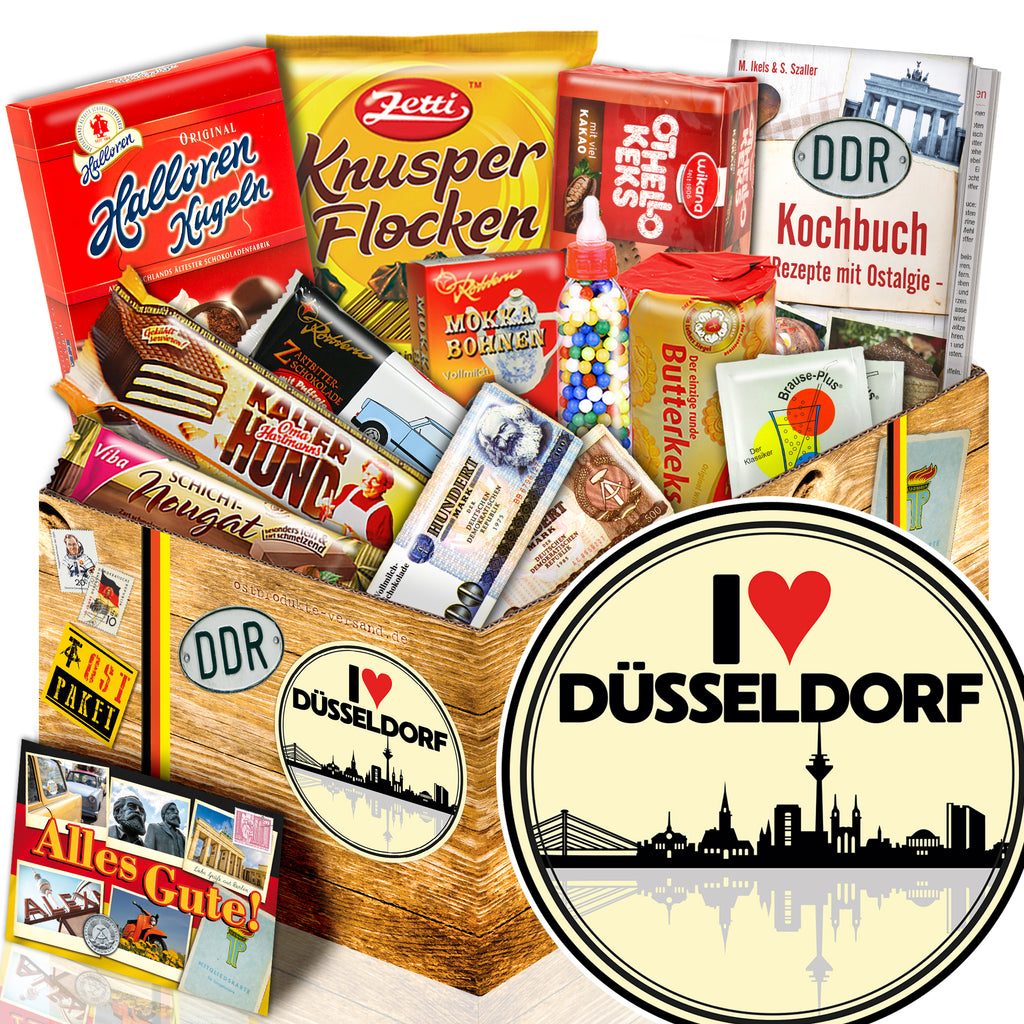 I Love Düsseldorf - Süßigkeiten Set DDR L