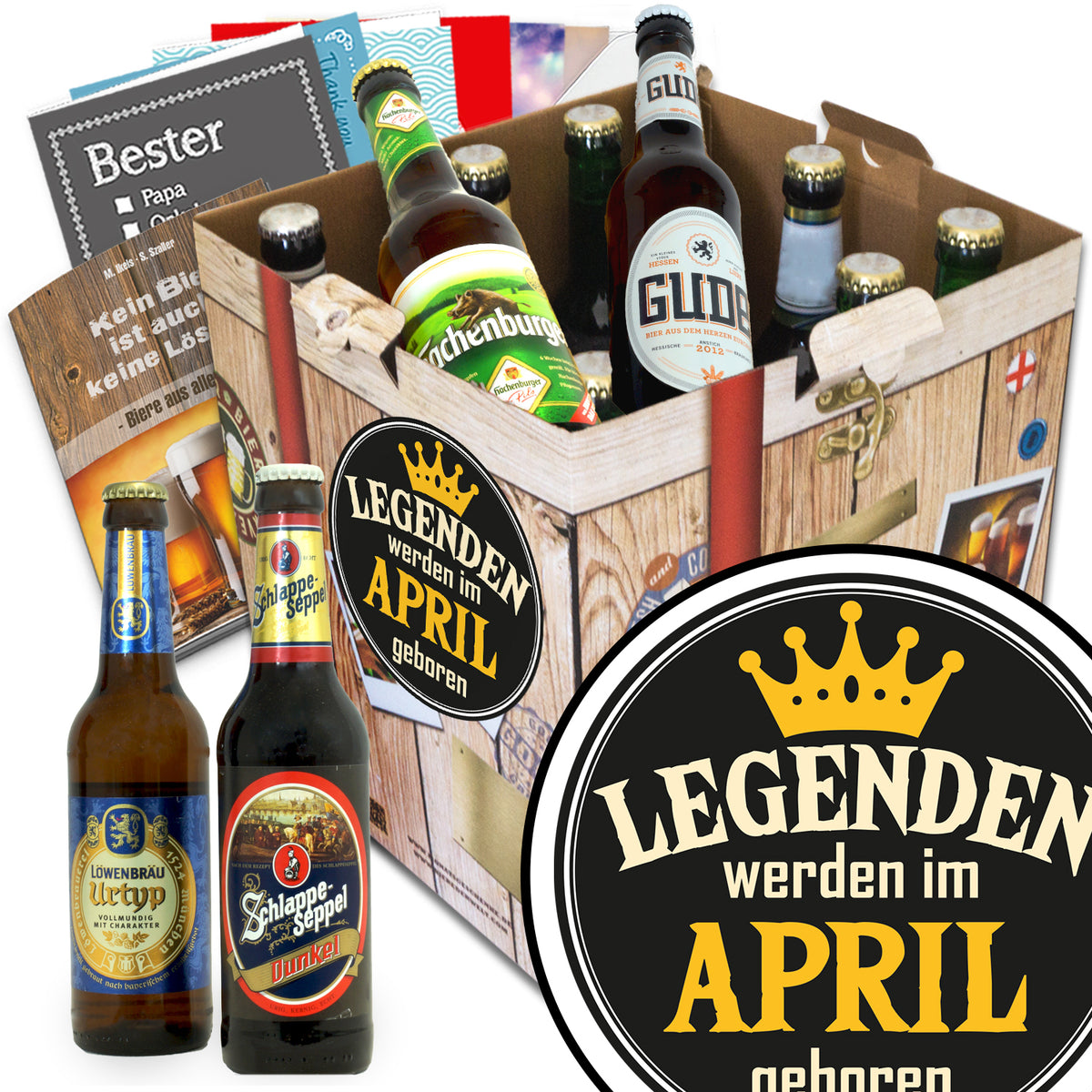 Legende April | 9x Bier Deutsche Biere | Geschenkpaket