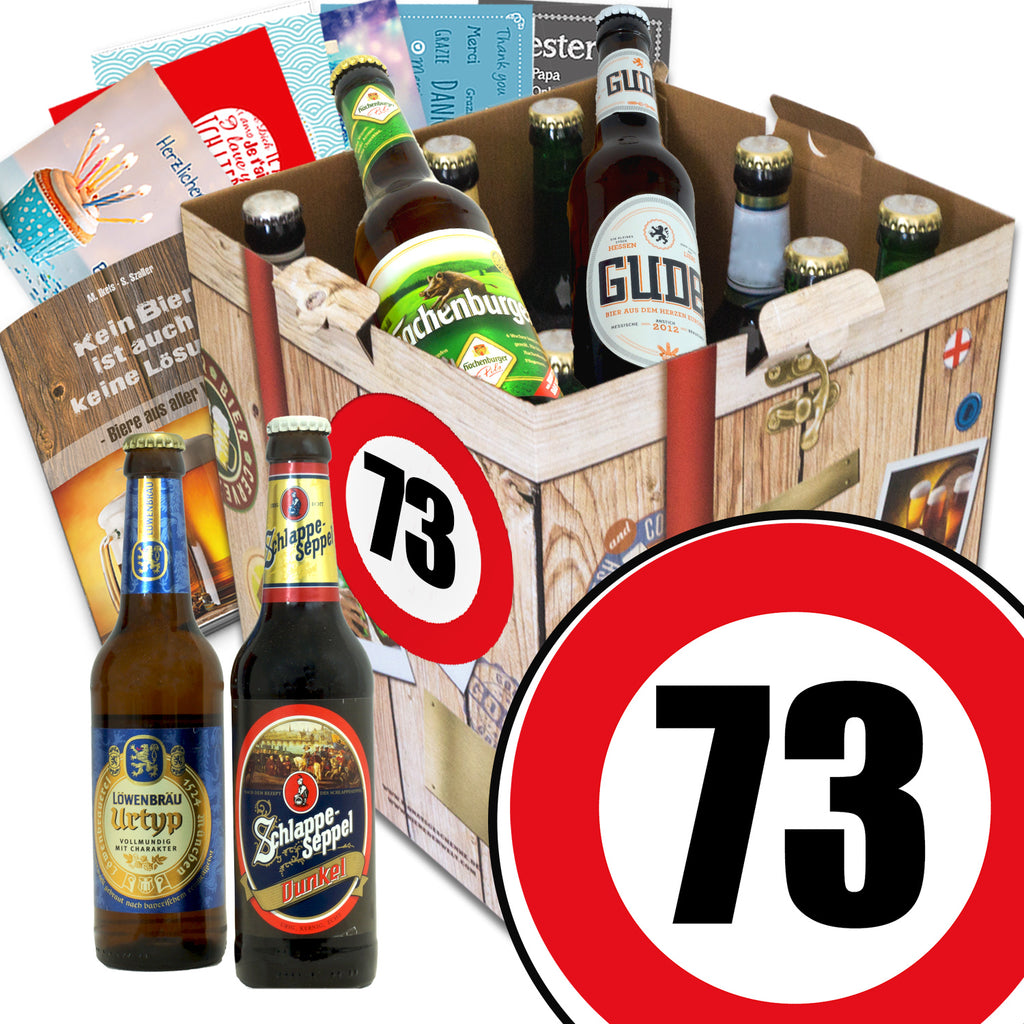 Zahl 73 | 9 Biersorten Bier Deutschlandreise | Box